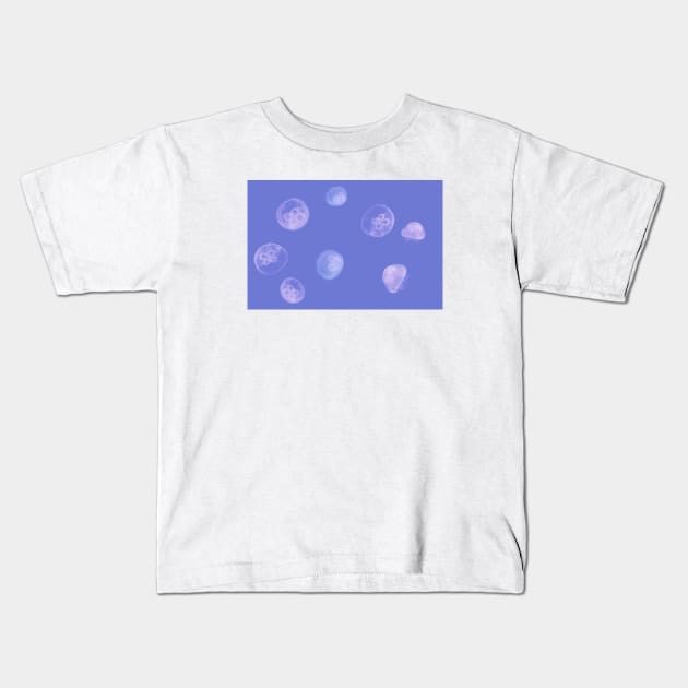 Jellyfish Pattern Kids T-Shirt by AnimalPatterns